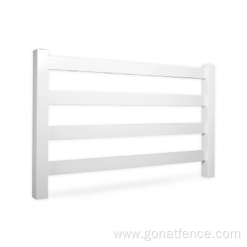 Durables 4 Rail Vinyl Ranch Rail Horse Fence